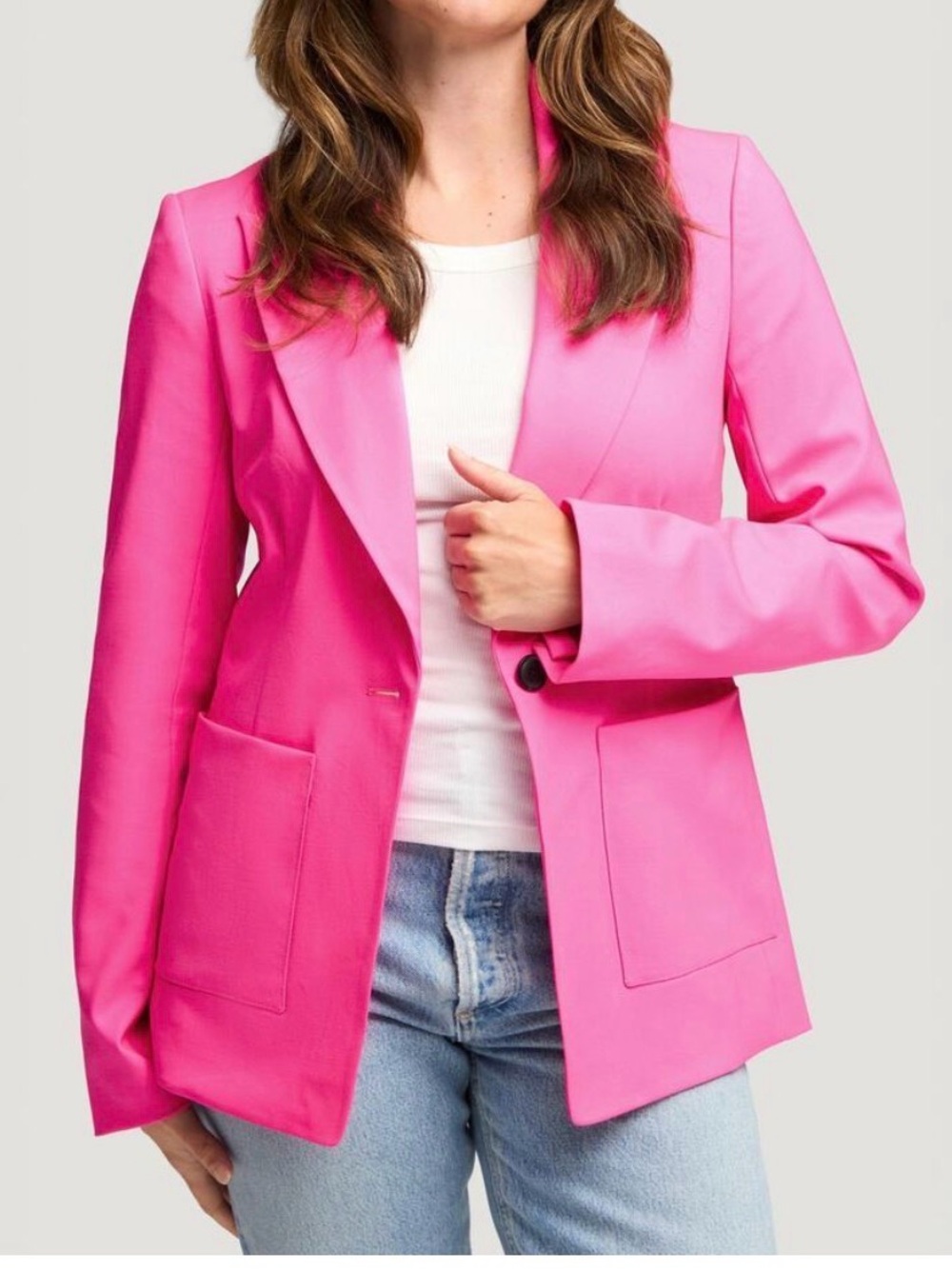 ARGENT Supermajority Hot Pink Seasonless Wool Blazer NWOT and Trouser NWT - Picture 3 of 13